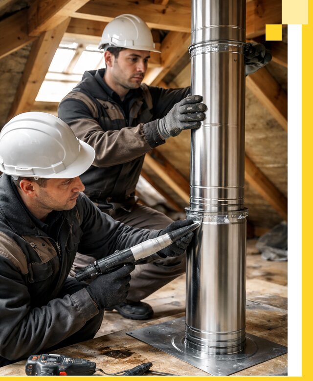 Монтаж дымоходов для каминов в Феодосии с гарантией качества