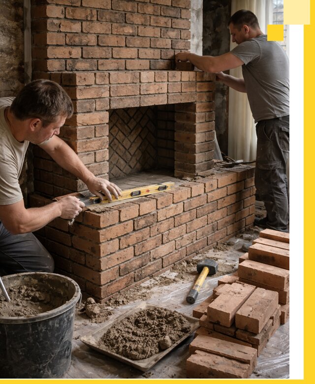 Изготовление и установка кирпичных каминов в Феодосии