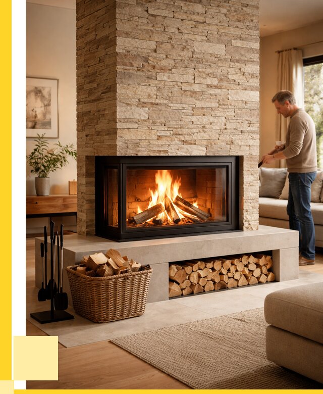 Дровяной камин под ключ в Феодосии от 203160 р. | ЭриданФдс