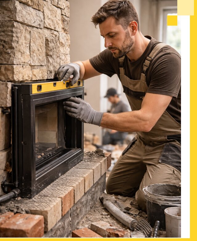 Дровяные камины под ключ в Феодосии: монтаж, обустройство