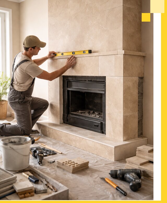 Установка и монтаж каминов в частном доме под ключ в Феодосии