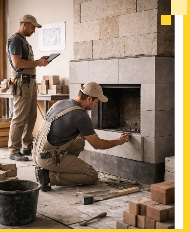 Индивидуальные проекты каминов и каминных систем в Феодосии