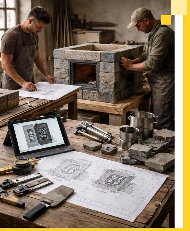 Разработка проектов печей с согласованием и монтажом в Феодосии