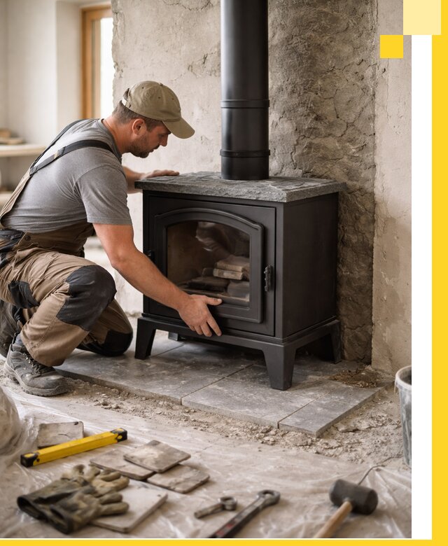 Профессиональный монтаж печей и каминов в Феодосии под ключ