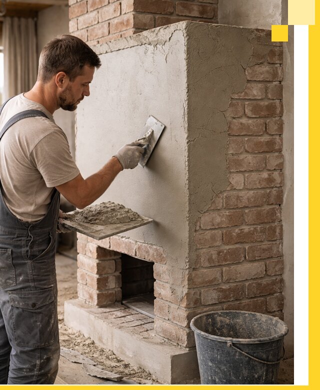 Отделка печей и облицовка каминов в Феодосии под ключ