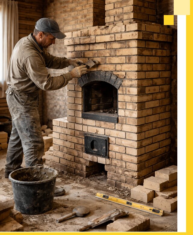 Кирпичные печи под ключ в Феодосии: проектирование и кладка