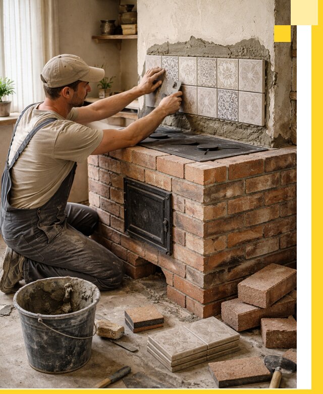 Печи с плитой на заказ монтаж гарантия и сервис в Феодосии