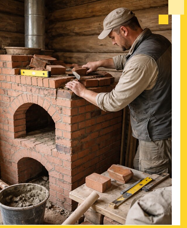 Изготовление и установка русских печей в Феодосии под ключ