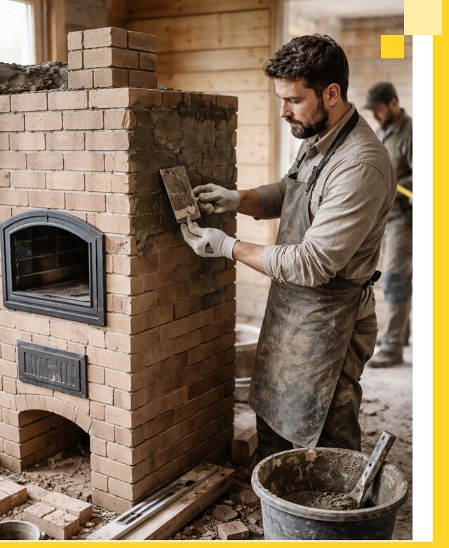 Изготовление и установка печей-шведок под ключ в Феодосии