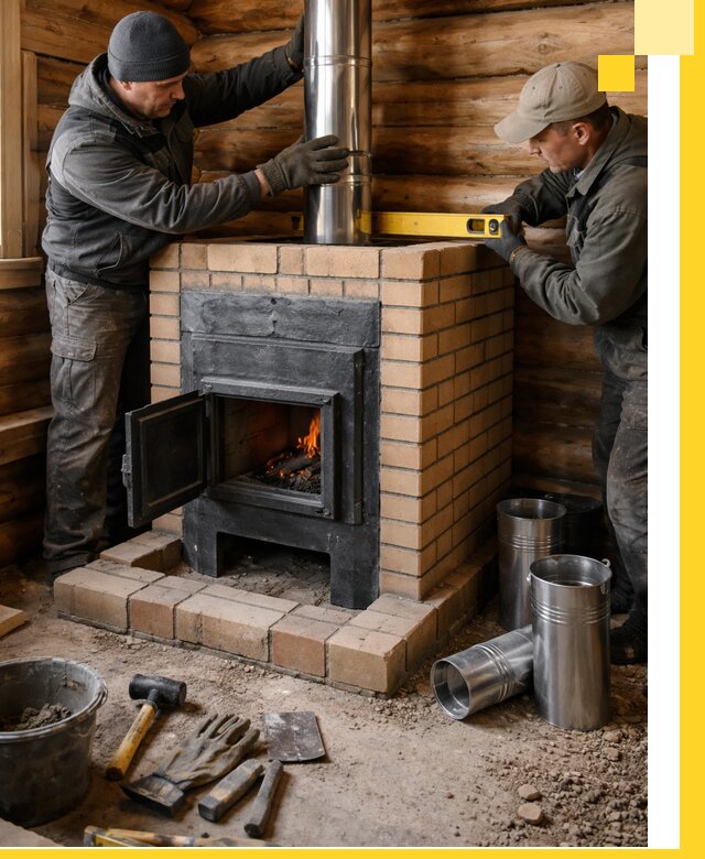 Проектирование, изготовление и установка банных печей в Феодосии