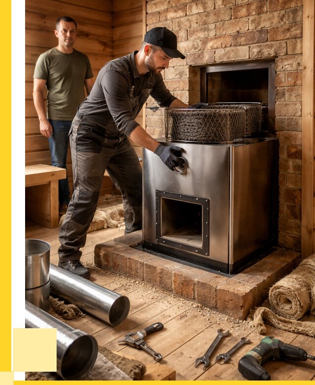 Монтаж банных печей под ключ в Феодосии от 18284 р., ЭриданФдс