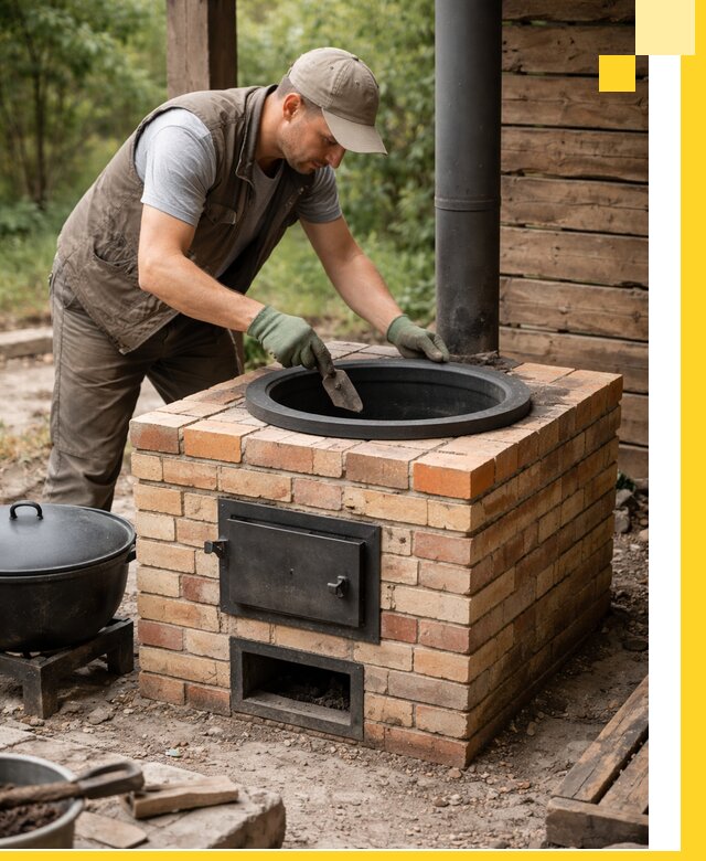 Изготовление и установка печей для казана в Феодосии под ключ