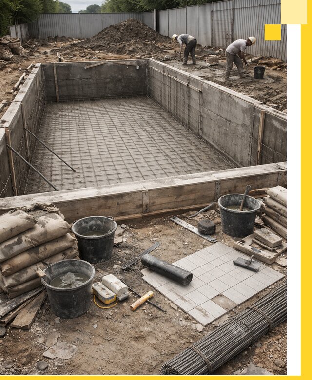 Строительство бассейнов под ключ в Феодосии, дизайн и монтаж