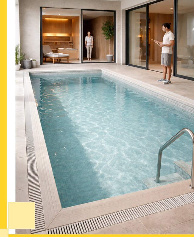 Отделка бассейна пленкой ПВХ в Феодосии от 3555 р. - ЭриданФдс