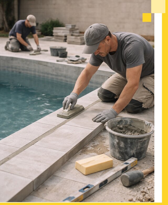 Отделка бассейнов в Феодосии: декоративная отделка и гидроизоляция