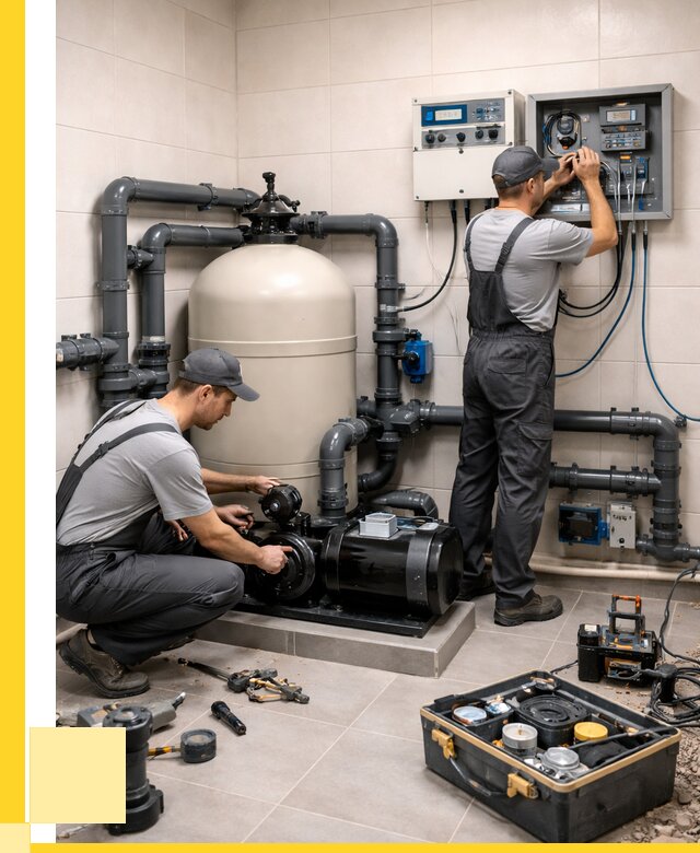 Монтаж оборудования для бассейнов в Феодосии от 40632 р. | ЭриданФдс