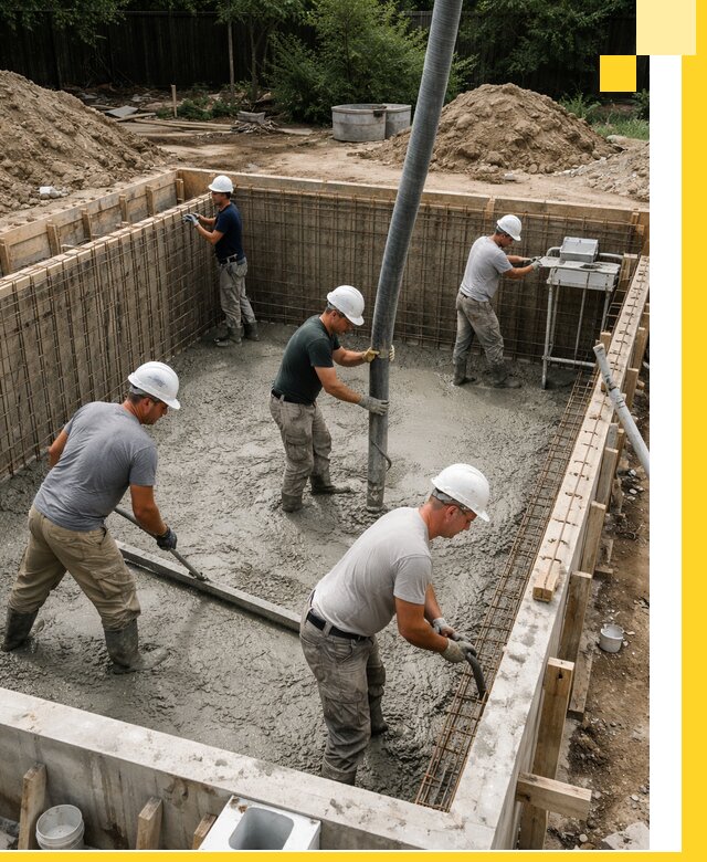 Строительство бетонных бассейнов под ключ в Феодосии