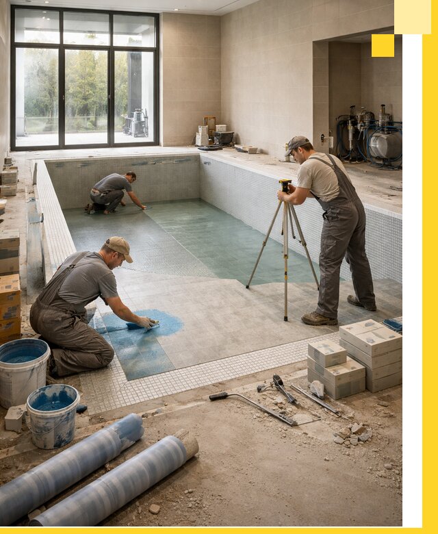 Проект и строительство закрытых бассейнов в Феодосии под ключ