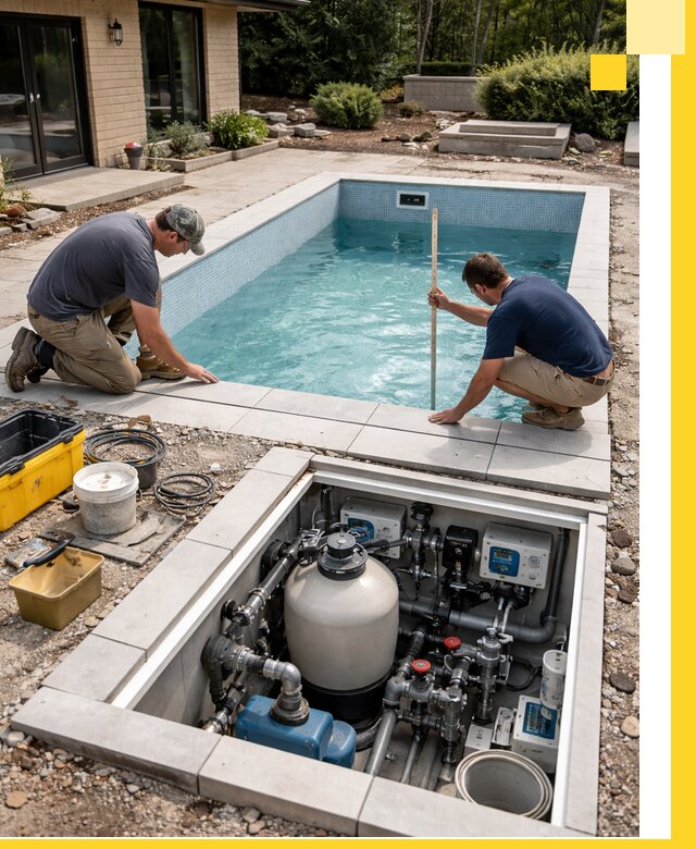 Строительство качественных домашних бассейнов под ключ в Феодосии