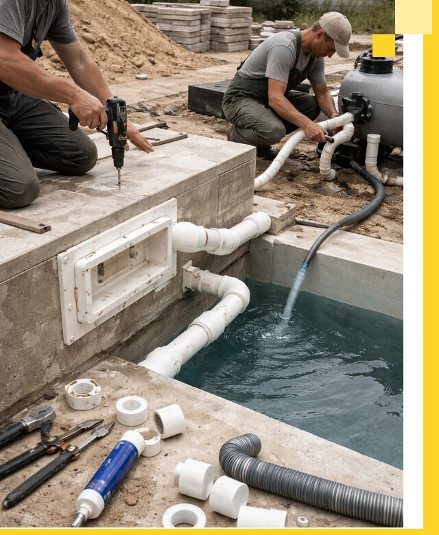 Строительство скиммерных бассейнов под ключ в Феодосии