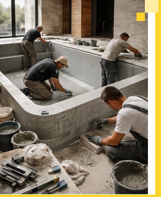 Строительство и установка СПА бассейнов под ключ в Феодосии