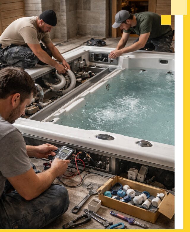 Гидромассажные бассейны под ключ в Феодосии, дизайн и монтаж