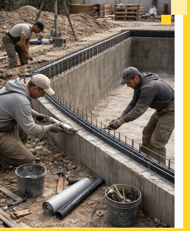 Качественный монтаж чаши бассейна в Феодосии под ключ с гарантией