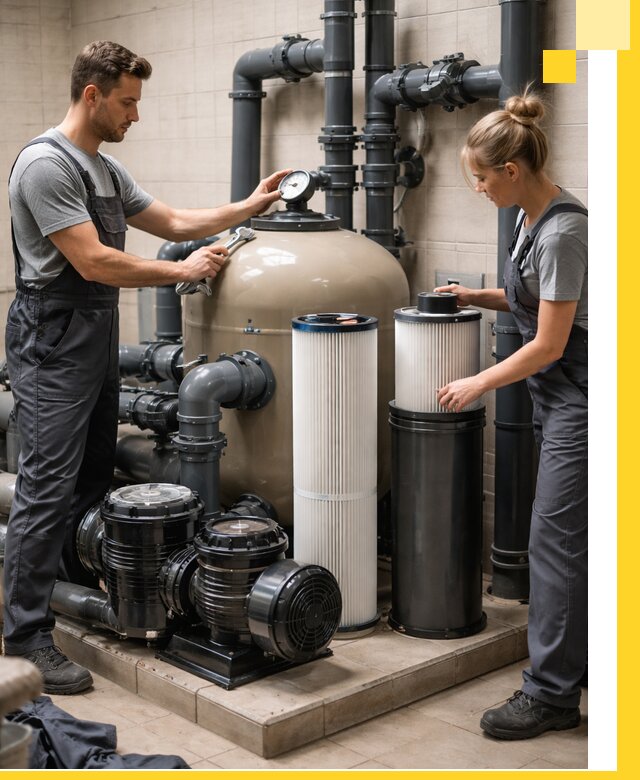 Фильтры и системы фильтрации для бассейнов в Феодосии