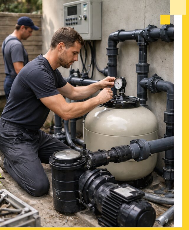 Поставка и монтаж фильтровального оборудования для бассейнов в Феодосии