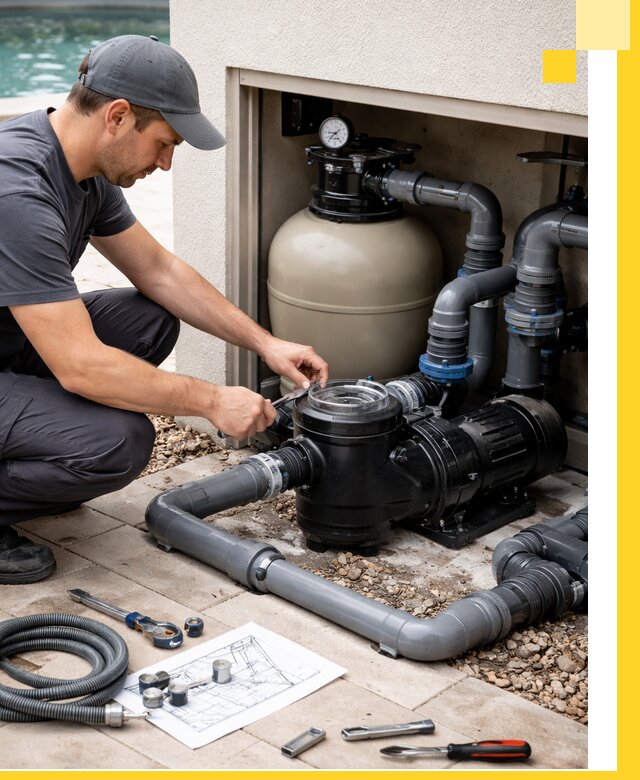 Поставка, монтаж и сервис насосов для бассейнов в Феодосии