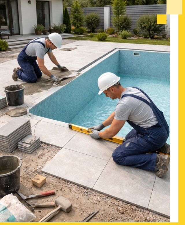 Строительство и монтаж плавательных бассейнов под ключ в Феодосии