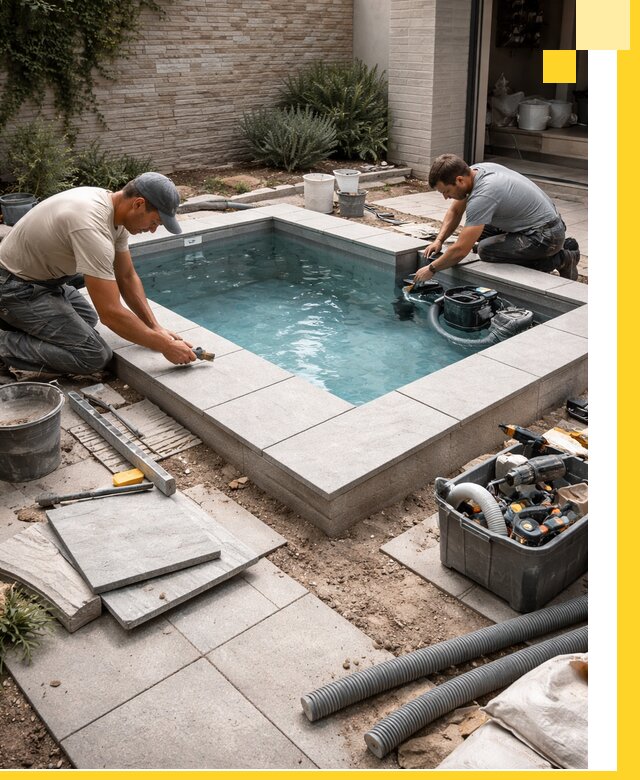 Мини бассейны под ключ в Феодосии, дизайн и установка