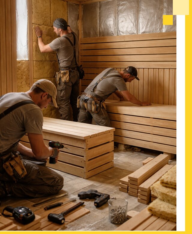 Профессиональное строительство саун под ключ в Феодосии