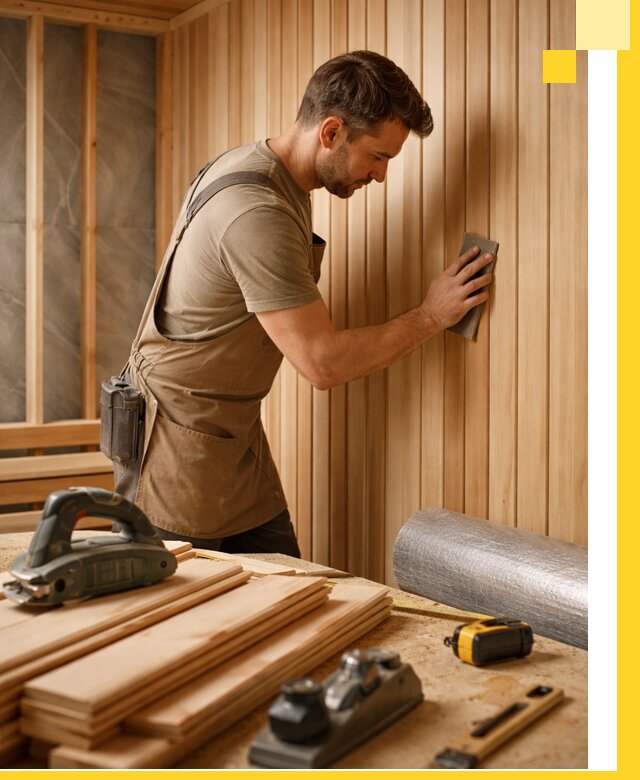 Профессиональная отделка саун и парных под ключ в Феодосии