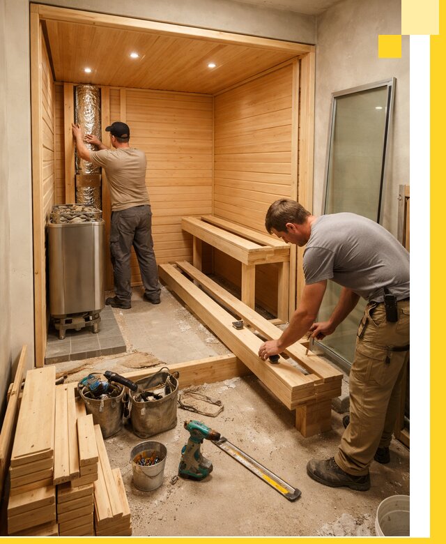 Проектирование и установка домашних саун под ключ в Феодосии