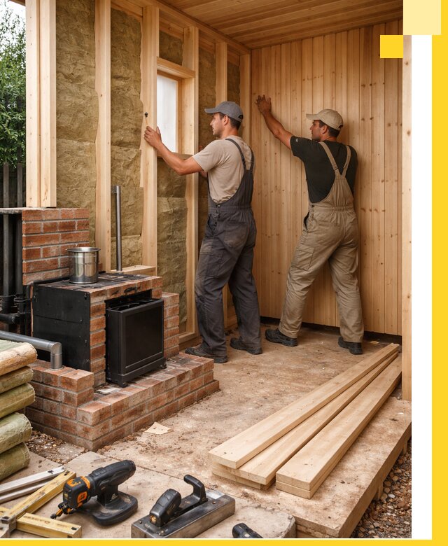 Строительство и установка дачных саун под ключ в Феодосии