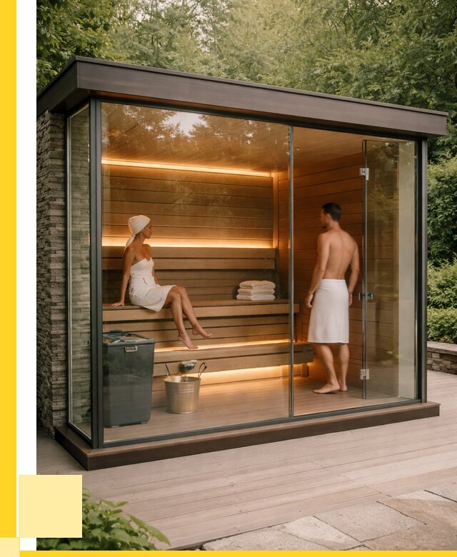Сауна стеклянная и двери для сауны в Феодосии от 253950 р. | ЭриданФдс