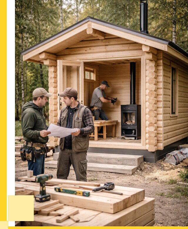 Монтаж бань под ключ в Феодосии — от 203160 р. | ЭриданФдс