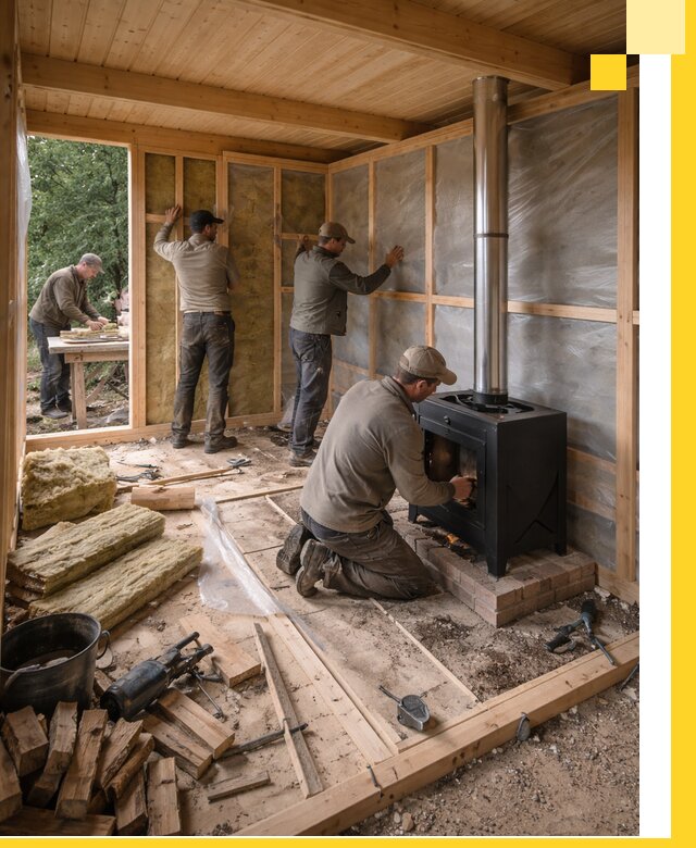 Профессиональный монтаж бань под ключ в Феодосии для дома