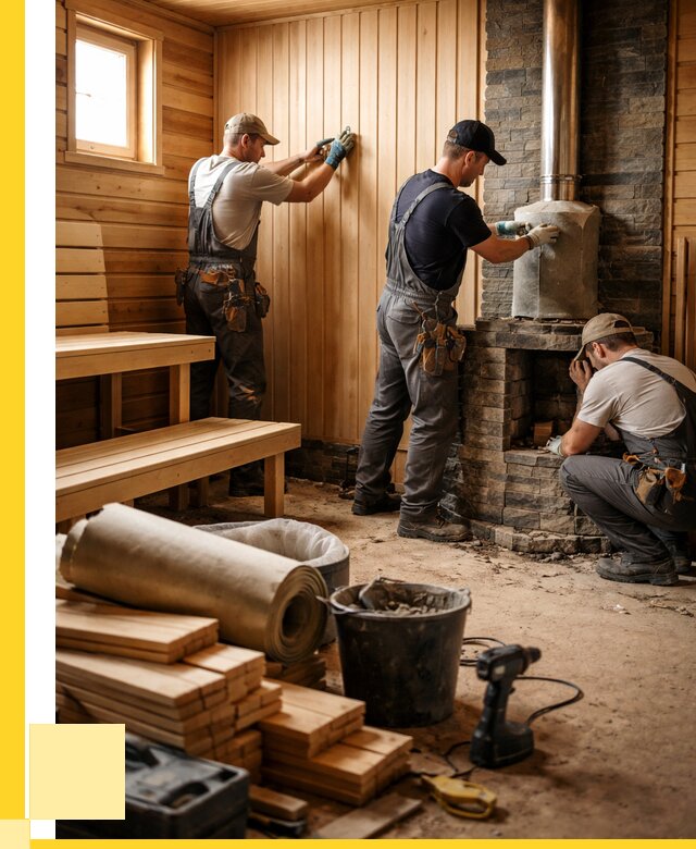 Ремонт бань под ключ в Феодосии от 45711 р. | ЭриданФдс