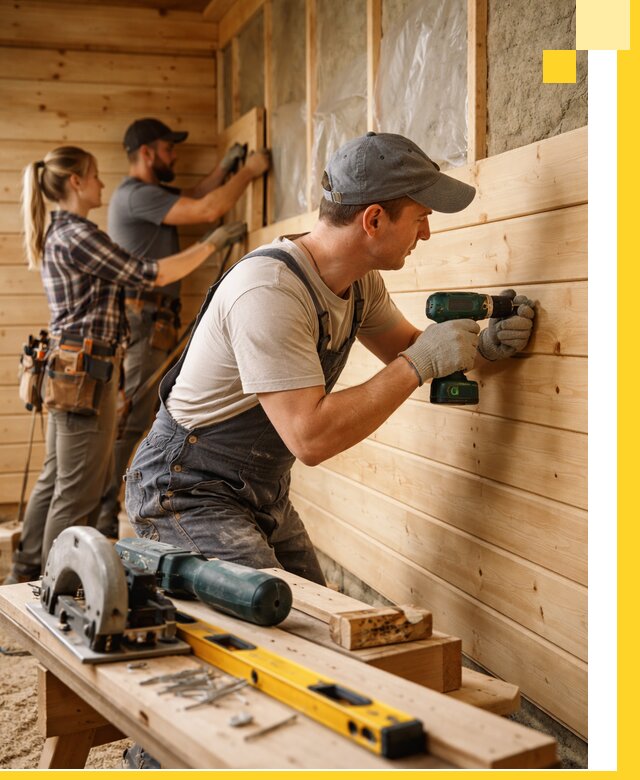 Обшивка бань под ключ в Феодосии: отделка стен и потолков