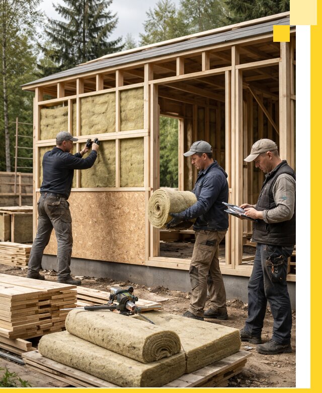 Проектирование и строительство каркасных бань в Феодосии под ключ