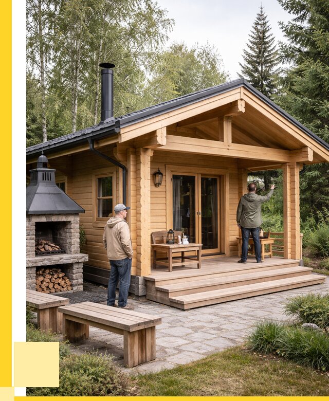 Деревянные бани под ключ в Феодосии от 457110 р. | ЭриданФдс