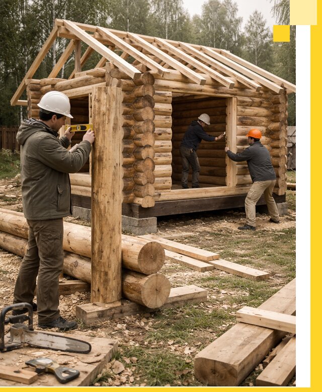 Строительство бань для дачи под ключ в Феодосии с доставкой и монтажом