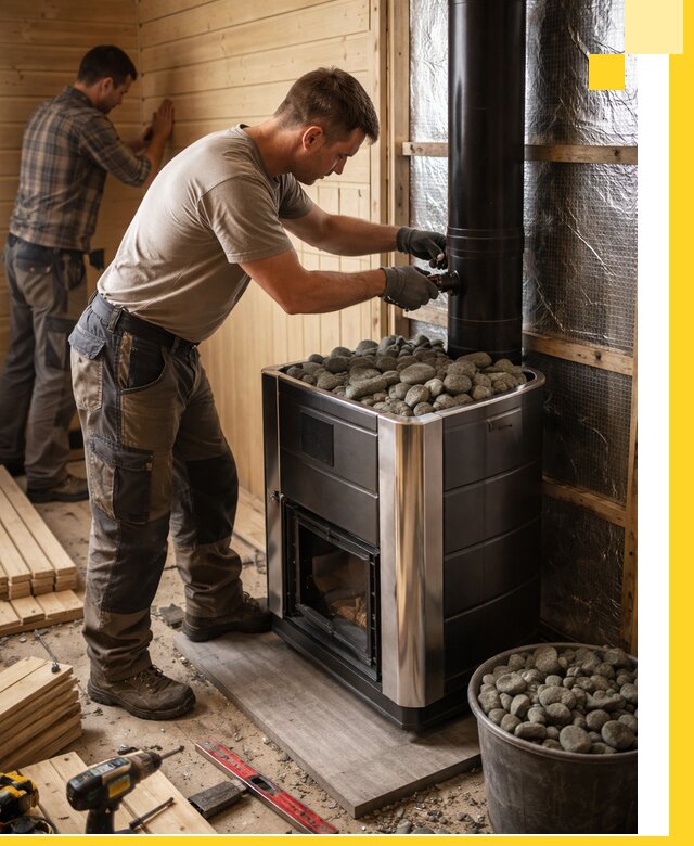 Проектирование и строительство парилок для бани в Феодосии под ключ