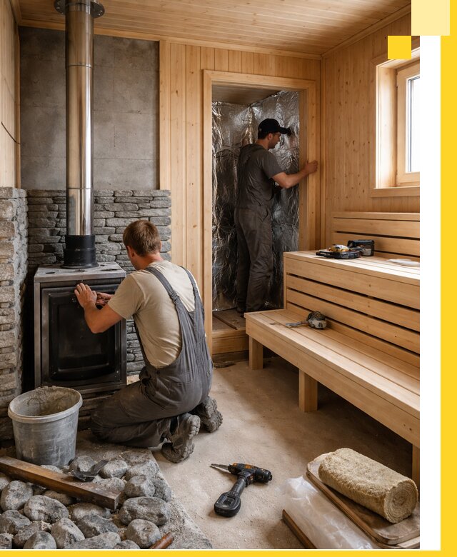 Строительство и изготовление бань под ключ в Феодосии