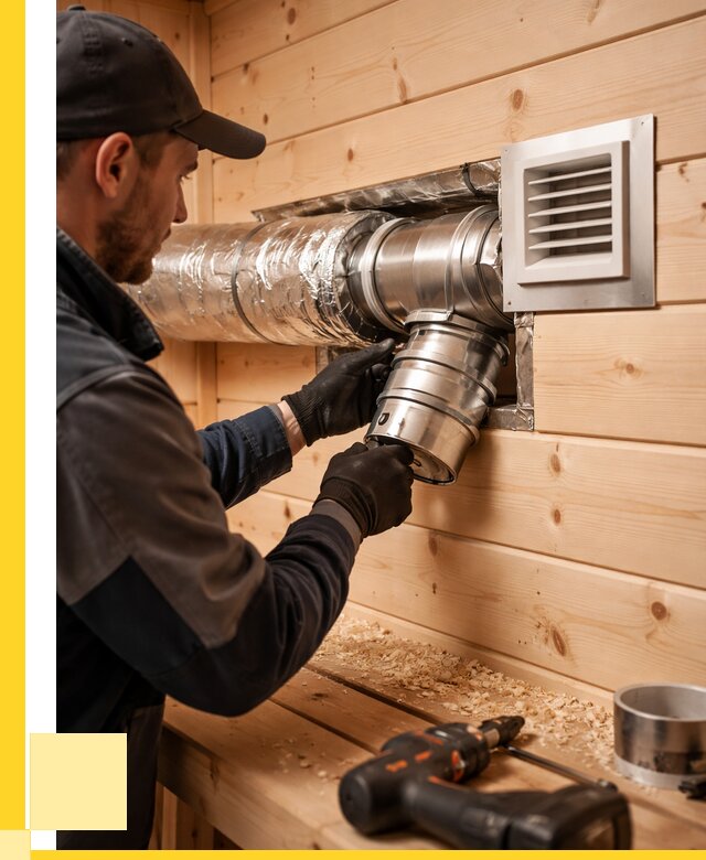 Монтаж вентиляции бани в Феодосии от 12190 р. | ЭриданФдс