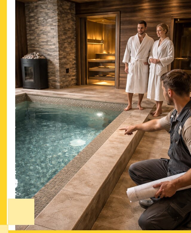 Проект бани с бассейном под ключ в Феодосии от 66027 р. | ЭриданФдс