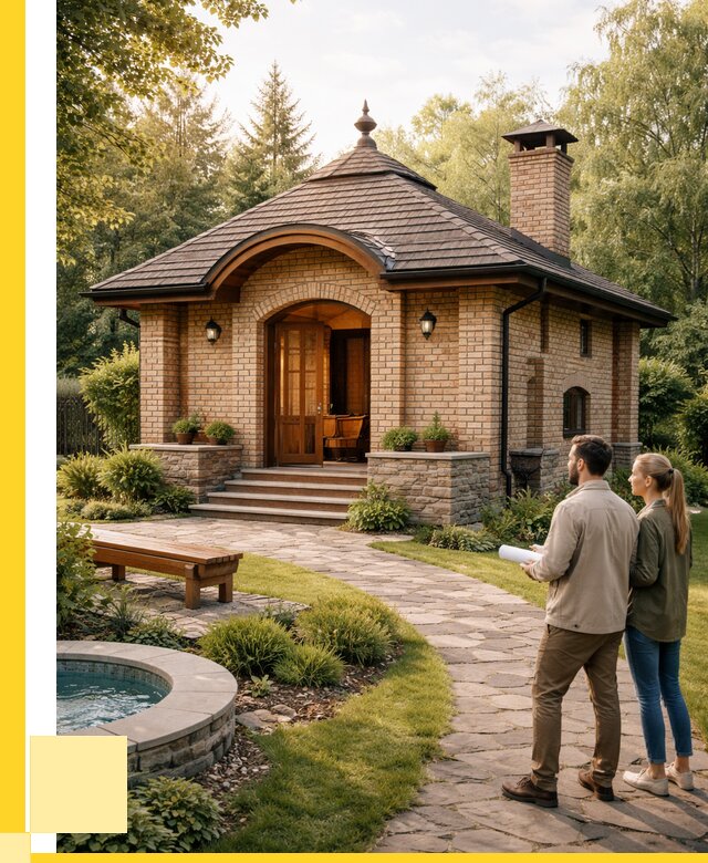 Проект кирпичной бани в Феодосии от 30474 р. | ЭриданФдс