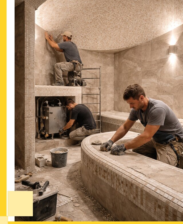 Монтаж хамамов под ключ в Феодосии от 253950 р. ЭриданФдс